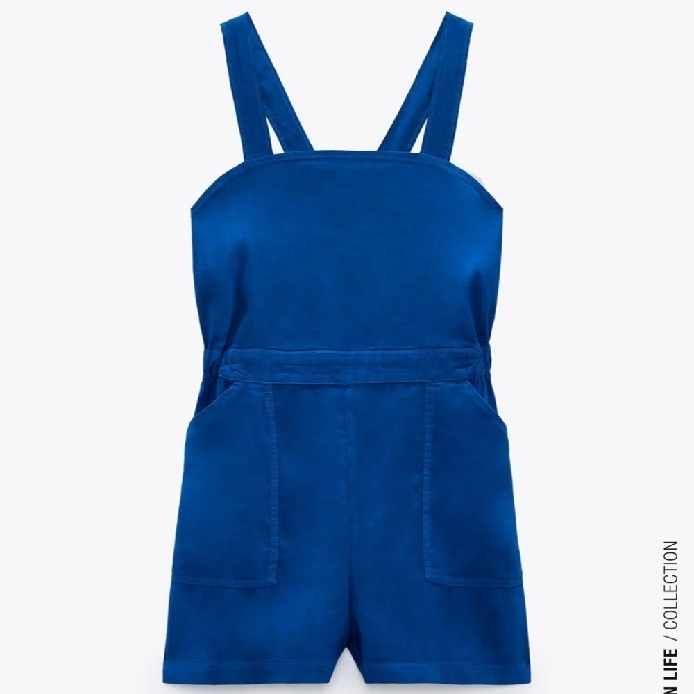 ZARA BNWT Linen Blend Jumpsuit